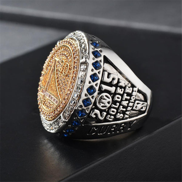 Men's Fan Memorial Collection 2015 NBA Golden State Warriors Curry Championship Memorial Ring