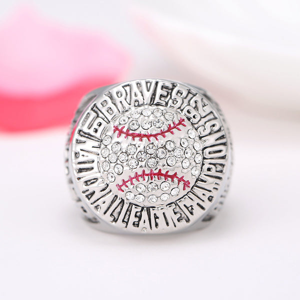 1992 World Major League Atlanta Warriors National League Championship Fan Rings