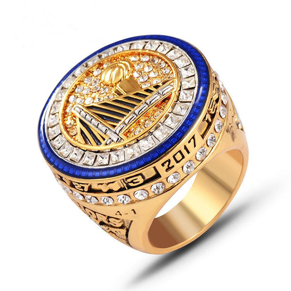 Mens Fan Memorial Ring 2016-2017 Golden State Warriors NBA Championship Ring